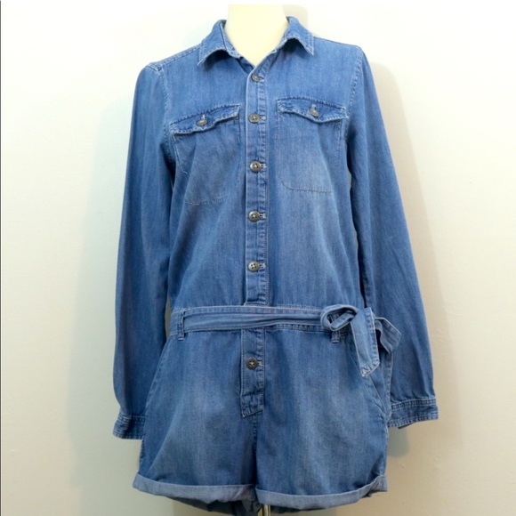 Free People Denim Rompe - Picture 6 of 7